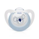 Chupeta de  Silicone Nuk Star Boy 0 a 6 Meses