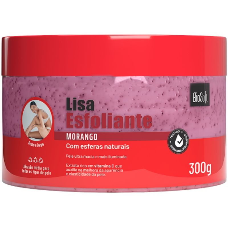 creme-esfoliante-bio-soft-lisa-morango-300g