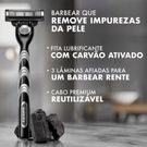 Carga Gilette Mach 3 Carvão Carbono 8 Unidades