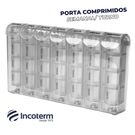 Porta Comprimidos Incoterm Grande por Turno Transparente