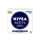 NIVEA MEN Sabonete em Barra Sensitive 3 em 1 90g