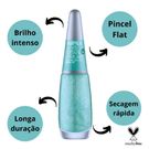 Esmalte Impala Viva Ame e Brilhe Glitter 3D Pronta Pra Tudo 7,5ml