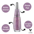 Esmalte Impala Viva Ame e Brilhe Glitter 3D Ostente Seu Poder 7,5ml