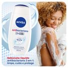 NIVEA Sabonete Líquido Antibacteriano 3 em 1 250ml