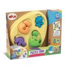 Brinquedo Elka Puzzle Encaixe Dino