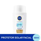 Protetor Solar Facial Nivea Sun Invisible Fluido Diário Fps70 40ml