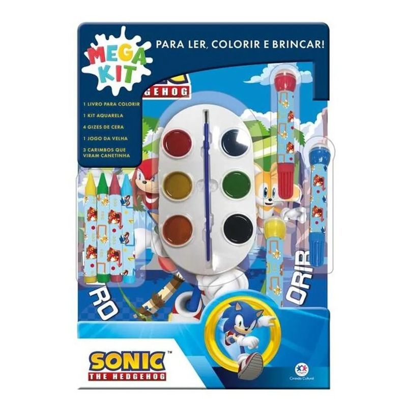 livro-infantil-ciranda-cultural-megakit-sonic-ler-colorir-brincar