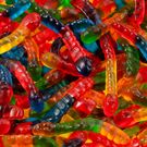 Bala Fini Gelatina Minhoca Brilho 90g