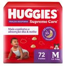 Fralda Huggies Roupinha Supreme Care M 72 Unidades