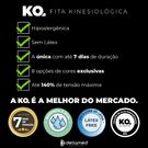 Bandagem Elástica Adesiva Dellamed Kinesiológica Alivia Dor