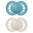 Chupeta Mam Original Borracha Natural 16+ Meses Azul 2 Unidades