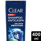 Shampoo Anticaspa Clear Men Ice Cool Mentol 400ml
