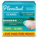 Roupa Íntima Plenitud Classic P/M 16 Unidades