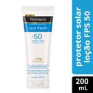 Protetor Solar Neutrogena Sun Fresh FPS50 200ml