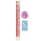 Kit Escolar Leo e Leo Fini 2 Lápis+Apontador+Borracha