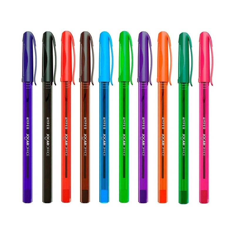 caneta-esferografica-hyper-1-0mm-estojo-jocar-office-10-cores-coloridas-2