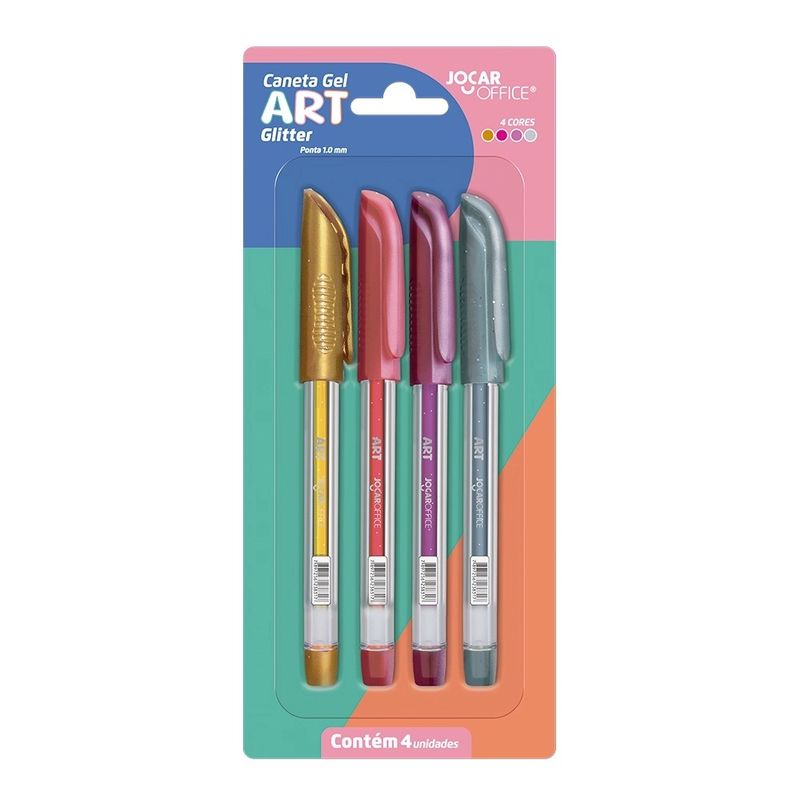 caneta-gel-art-ponta-media-1-0mm-glitter-jocar-office-4-cores-coloridas