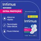 Absorvente Intimus Noturno Extra Proteção Cobertura Suave Com Abas 45 unidades