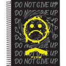 Caderno Jandaia Capa Dura com Espiral 160 Folhas 10 Matérias Flow FSC
