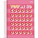 Caderno Jandaia Capa Dura com Espiral 160 Folhas 10 Matérias