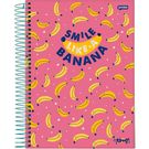 Caderno Jandaia Capa Dura 1 Matéria Yummy Com Espiral 80 Folhas