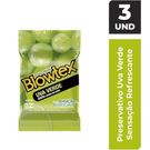 Preservativo Blowtex Uva Verde 3 Unidades