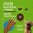 Quatree Sticks Sabor Menta para Raças Médias e Grandes 100g