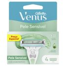 Carga Gillette Vênus Pele Sensível 4 Unidades