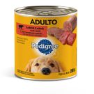 Ração Úmida Pedigree Lata Patê de Carne Para Cães Adultos 280g