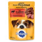 Ração Úmida Pedigree Sachê Adulto Raça Pequena Sabor Carne ao Molho 100g