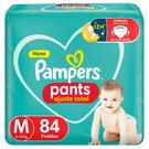 Fralda Descartável Pampers Ajuste Total Top M 84 Unidades