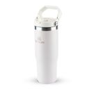 Garrafa Térmica Stanley Flip Straw Tumbler Rosê 887ml