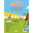 Livro Infantil Animais Da Fazenda Com 5 Miniaturas