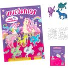 Livro Infantil Unicórnios Com 5 Miniaturas