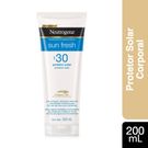 Protetor Solar Neutrogena Sun Fresh Fps 30 200ml