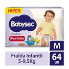 Fralda Babysec Hiper Shortinho Premium M 64 Unidades