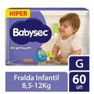 Fralda Babysec Hiper Premium G 60 Unidades
