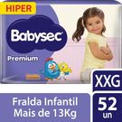 Fralda Babysec Hiper Premium XXG 52 Unidades