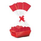 Kit Cesta de Páscoa Cromus Cristalino Vermelho Tamanho M