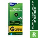 Dipirona Monoidratada 1g 20 Comprimidos Genérico
