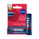 Hidratante Labial Nivea Hidra Color 2 em 1 Cor Vermelho 4,8g