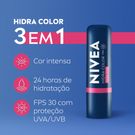 Hidratante Labial Nivea Hidra Color 2 em 1 Rosa Pink 4,8g