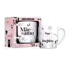 Caneca de Porcelana Urban Mãe Sua Luz Me Inspira 300ml