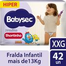 Fralda Babysec Premium Shortinho Hiper Tamanho XXG 42 Unidades