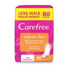 Protetor Diário Carefree Todo Dia Flexi Sem Perfume 80 Unidades