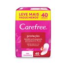 Protetor Diário Carefree Proteção Sem Perfume 40 Unidades
