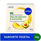 Sabonete Em Barra Nivea Nutrição da Natureza Óleo de Abacate e Camomila 80g