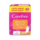 Protetor Diário CAREFREE Todo Dia Flexi sem Perfume 40 unidades
