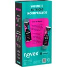 Kit Shampoo + Condicionador Novex Meus Cachos Santo Black Poderoso 300ml
