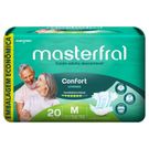 Fralda Geriátrica Masterfral Confort Unissex M 20 Unidades